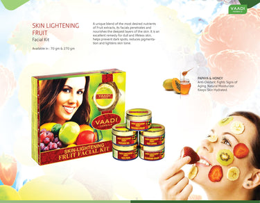 Vaadi Herbals Skin Lightening Fruit Facial Kit, 110g